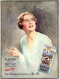 Images Dated 6th December 2011: Navy Cut Medium Cork Tip Cigarettes, 1930