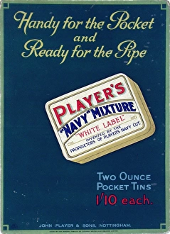 John Player's Archive Prints: Navy Mixture White Label tobacco, 1927