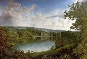 Newstead Abbey Collection: Newstead Abbey, Nottinghamshire, from the Upper Lake