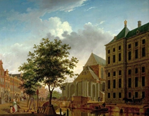 Back of Nieuwe Kerk and Town Hall, Amsterdam, Holland Back of Nieuwe Kerk and Town Hall, Amsterdam, Holland