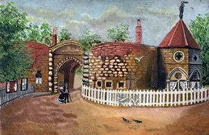 Local Artists And Places Collection: Nottingham Castle Gateway by A. Lennox Gordon, 1904