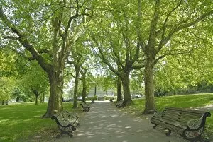 Nottingham Views Collection: Nottingham Castle grounds in summer
