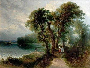 <b class=qtipBold><figcaption>Nottingham from Wilford Grove</figcaption></b><br>Oil on Canvas 67.4 x 90 Nottingham from Wilford Grove