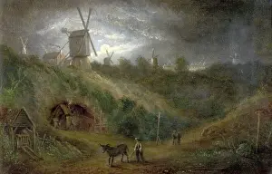 Local Artist And A Place Prints: The Old Ropewalk, Foot of the Gallows Hill, Nottingham Forest
