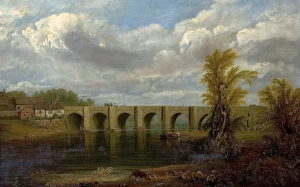 <b class=qtipBold><figcaption>Old Trent Bridge, Nottingham</figcaption></b><br>Artist: Walker, John Rawson - Title: Old Trent Bridge, Nottingham - Date: 1825 - Original Medium and Size: Oil on Canvas 53.3 x 78.8 Old Trent Bridge, Nottingham