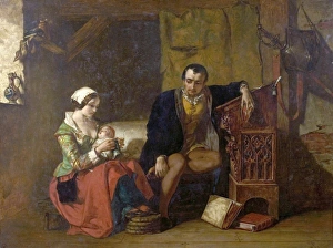 Woman Prints: The Origin of the Stocking Loom- Alfred Elmore