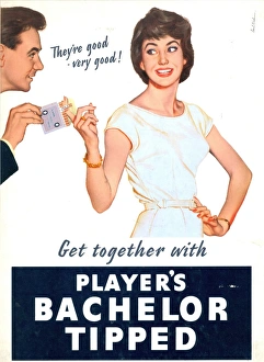 John Player's Archive Prints: Get together with Players Bachelor Tipped, 1958
