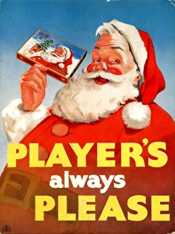 Christmas Prints: Players always please: Father Christmas, 1957