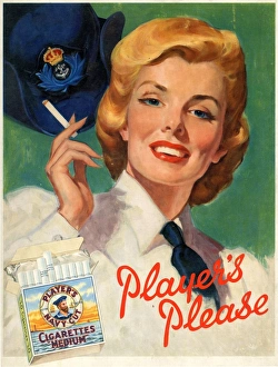 Players Please: Female sailor, 1955 Players Please: Female sailor, 1955
