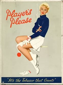 Images Dated 15th November 2011: Players Please: Ice skating, 1954