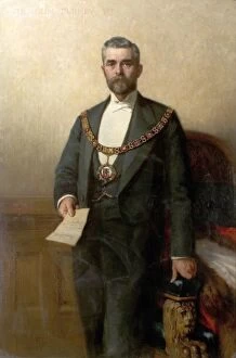 Local people Collection: Portrait of Alderman Sir John Turney, by Alfred Hartley 1889