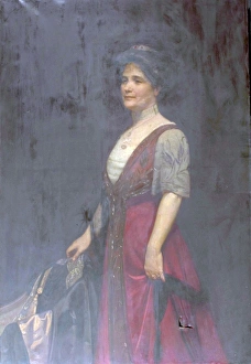 Dress Prints: Portrait of a Lady with a Ruby Tiara