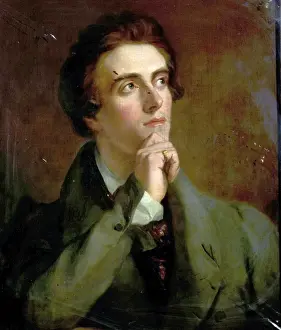 Gentleman Prints: Portrait of an Unknown Man (possibly the poet John Keats or the painter Richard Parkes Bonington)