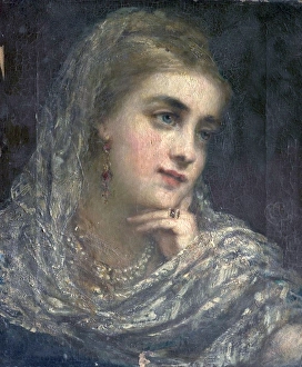 Portrait of a Woman with a Finger on Her Cheek Portrait of a Woman with a Finger on Her Cheek