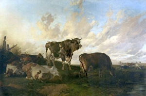 Repose in the Meadows - Thomas Sidney Cooper Repose in the Meadows - Thomas Sidney Cooper