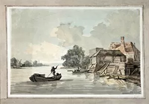 Images Dated 2nd February 2012: River Scene, by E. W. Burney