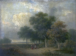River Prints: River Scene (Trees and Figures)