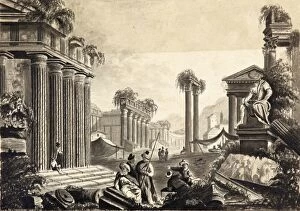 Images Dated 2nd February 2012: Ruins of Athens, by R. H. 9. 1841