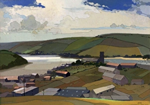 <b class=qtipBold><figcaption>Salcombe, Devon</figcaption></b><br>Artist: Loxton Knight, Edward - Title: Salcombe, Devon - Date: N/A - Original Medium and Size: Tempera on Board 35.6 x 50.8 Salcombe, Devon