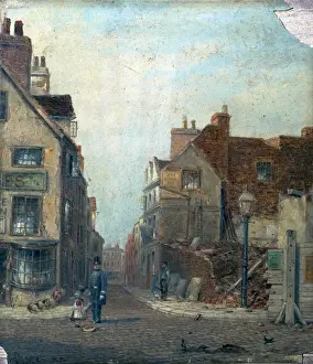 Local Artist And A Place Prints: Sheep Lane, Nottingham - Claude Thomas Stanfield Moore