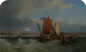 Ship Prints: Shipping off North Yarmouth - John Wilson Carmichael