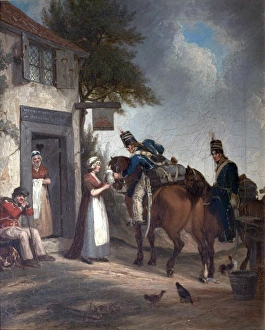 Scene Prints: Soldiers Refreshing