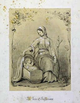 The Tear of Happiness, Illustrations for Tears by Mary Elizabeth by Jessie Macleod, 1850 The Tear of Happiness, Illustrations for Tears by Mary Elizabeth by Jessie Macleod, 1850