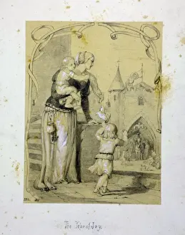 The Tear of Joy aka Illustrations for Tears by Mary Elizabeth by Jessie Macleod, 1850