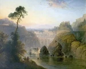 Images Dated 17th November 2009: On the Tiber, Italy- Henry Dawson