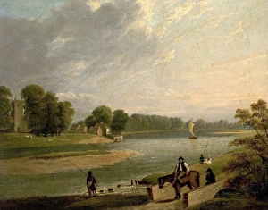 <b class=qtipBold><figcaption>The Trent at Wilford</figcaption></b><br>Artist: Barber, Thomas - Title: The Trent at Wilford - Date: 1840 - Original Medium and Size: Oil on Canvas 48.9 x 62.2 The Trent at Wilford
