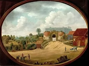 Nottingham Castle Collection: View of the Ancient Gateway and Castle, Nottingham