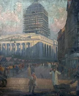 Local Artists And Places Collection: View of The Council House, Nottingham, from South Parade