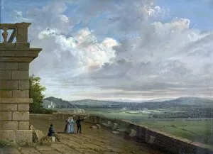 Nottingham Castle Collection: View from the Nottingham Castle Terrace Looking East