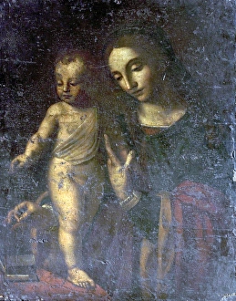 Silk Prints: The Virgin and Child