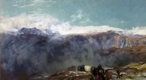 Landscape Prints: A Welsh Funeral (To the Cold Earth) - Henry Clarence Whaite