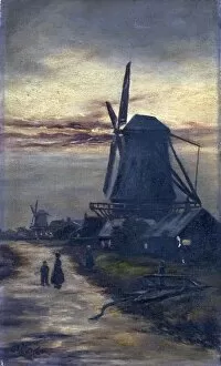 Images Dated 23rd September 2010: Windmills - Unknown Artist