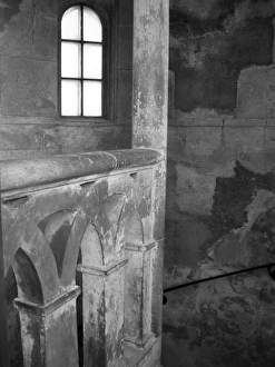 <b class=qtipBold><figcaption>Wollaton Hall staircase</figcaption></b><br>Photographic image from the Nottingham City Museums and Galleries archive. Wollaton Hall staircase